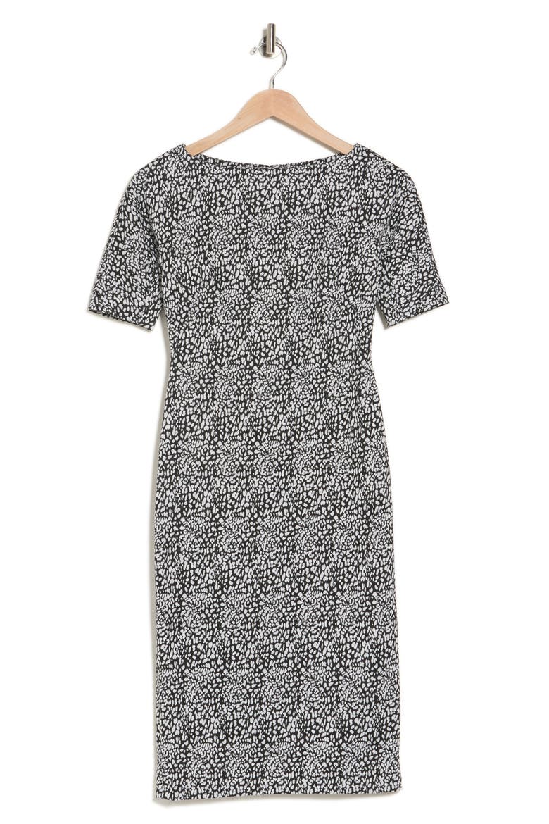 black printed dress Floral Cotton for Women march-launch-2026 Size:2XLT White dress & black