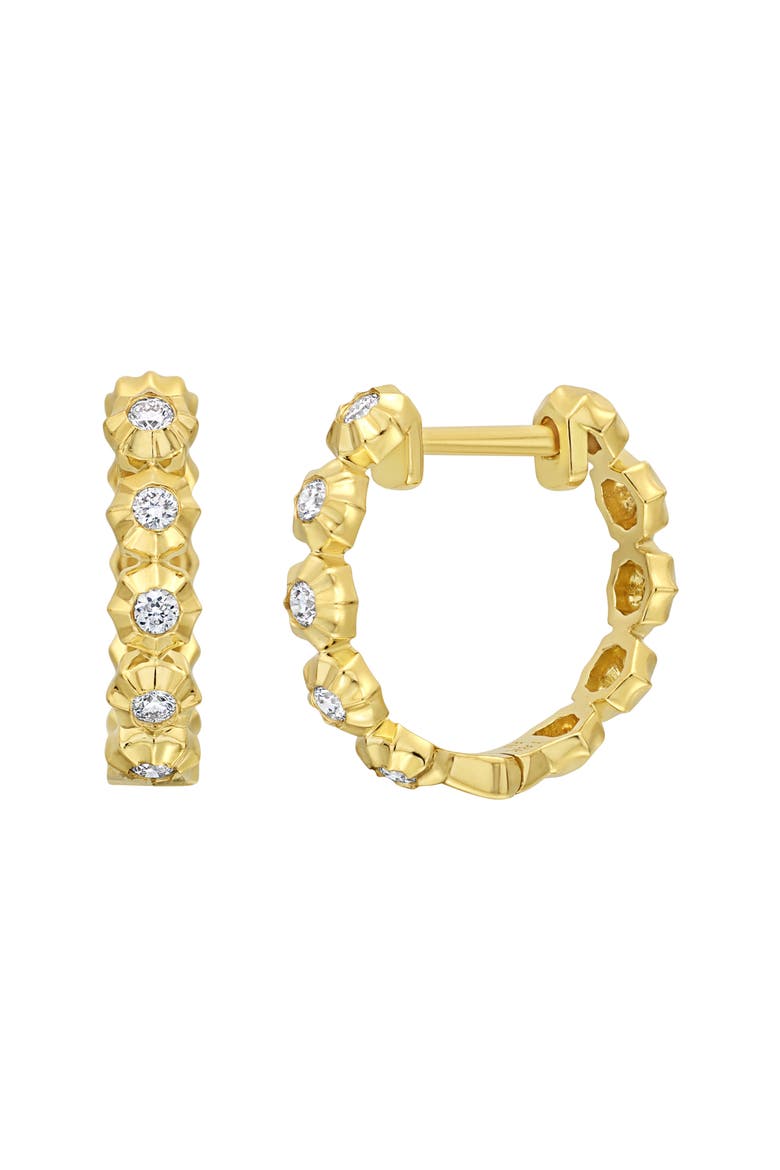 Monaco Diamond Hoop Earrings (Nordstrom Exclusive), Main, color, 18K YELLOW GOLD