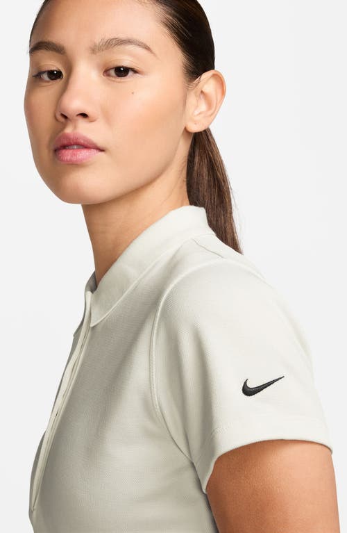 Nike Crop Cotton Blend Golf Polo In White