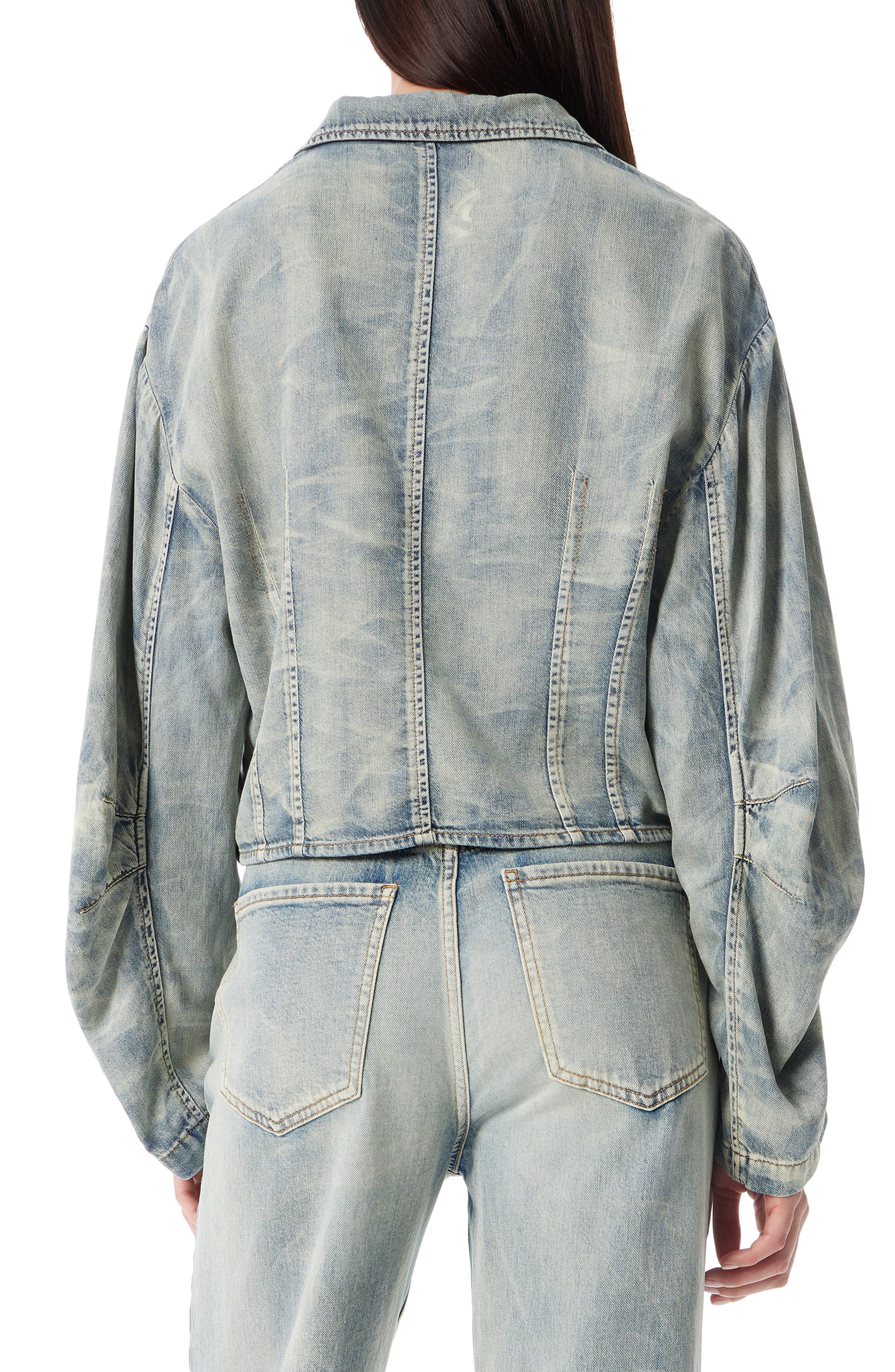 Kelly Barrel Sleeve Denim Jacket - image 2