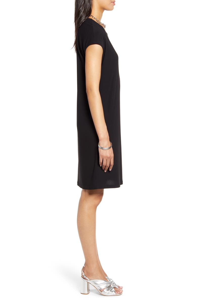 Halogen<sup>®</sup> Cap Sleeve Jersey Shift Dress, Alternate, color, 