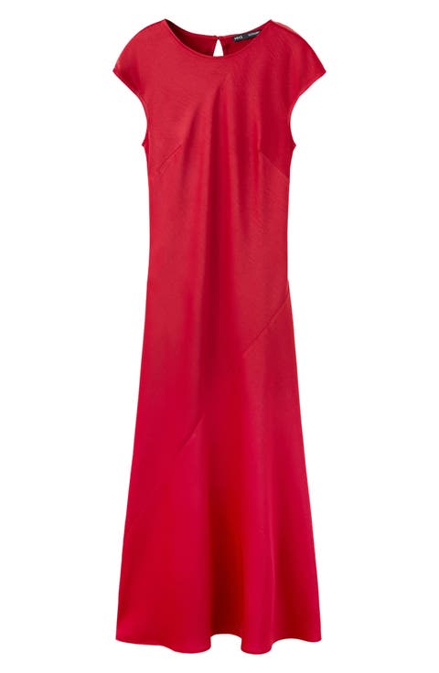 Satin Midi Dress
