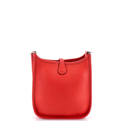 Pre-owned Hermes Hermes Evelyne Bag Gen Iii Clemence Tpm In Red