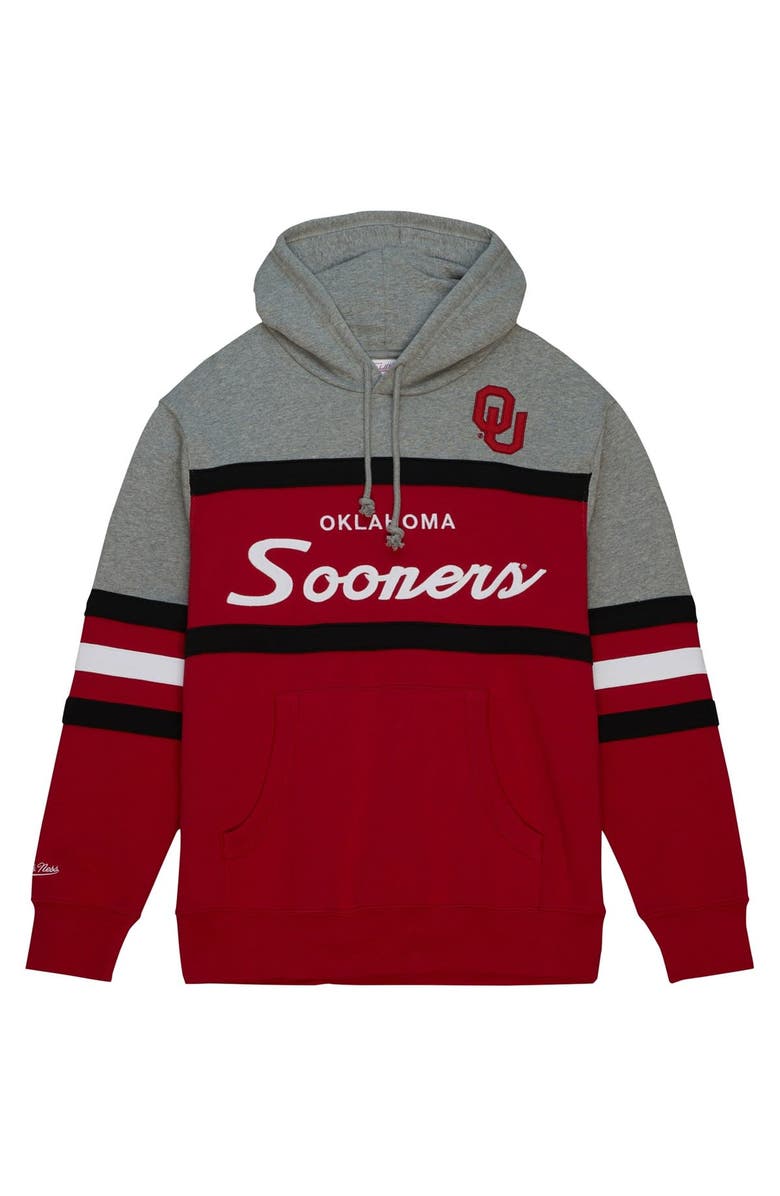 Mitchell & Ness Men's Mitchell & Ness Red Oklahoma Sooners Head Coach Pullover Hoodie, Alternate, color, Red