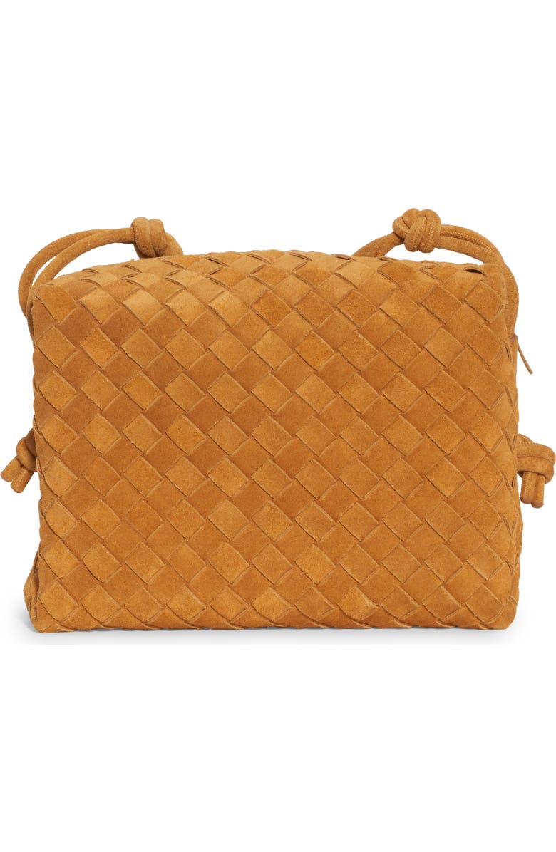 Bottega Veneta Medium Intrecciato Suede Shoulder Bag, Main, color,