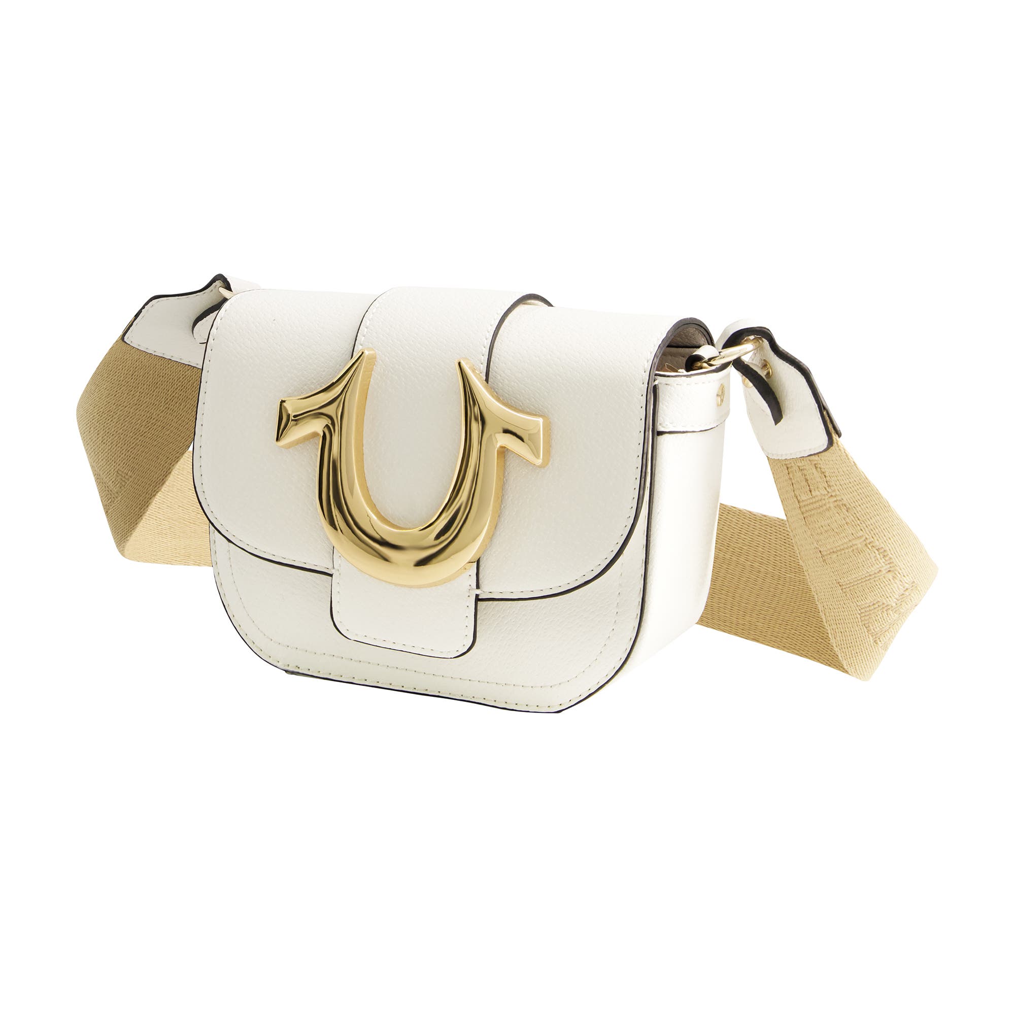 True Religion Mini Flap Crossbody, Alternate, color, White