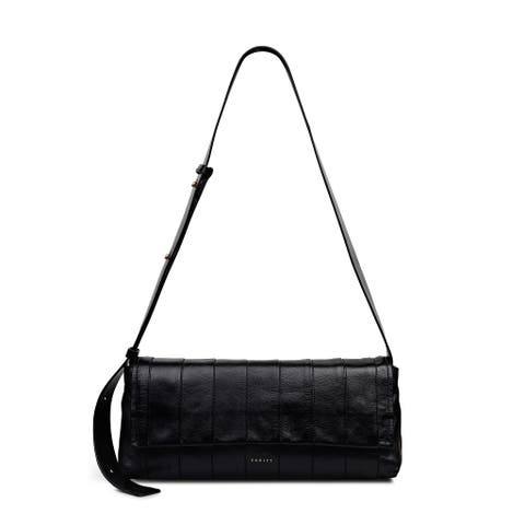 The Annabel - Stripe Medium Flapover Shoulder Bag