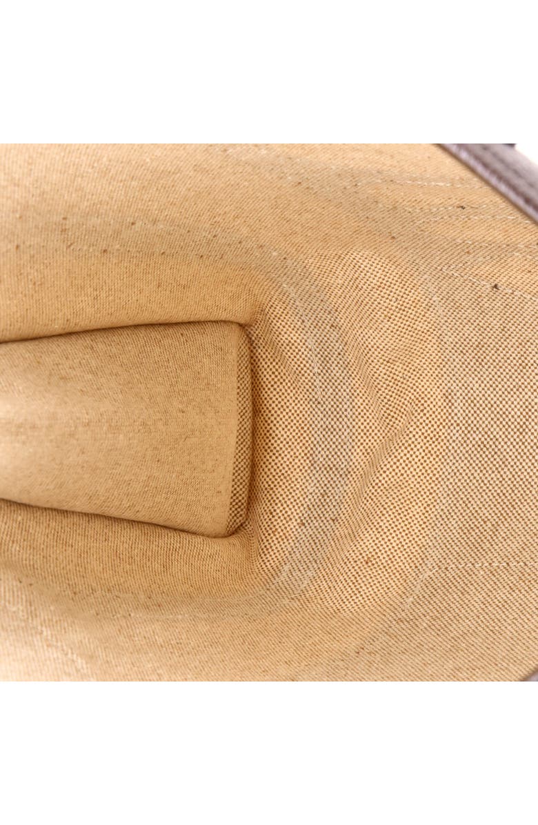 Pre-Owned Hermes Petit H Dream Catcher Tote Toile and Leather, Alternate, color, Ecru