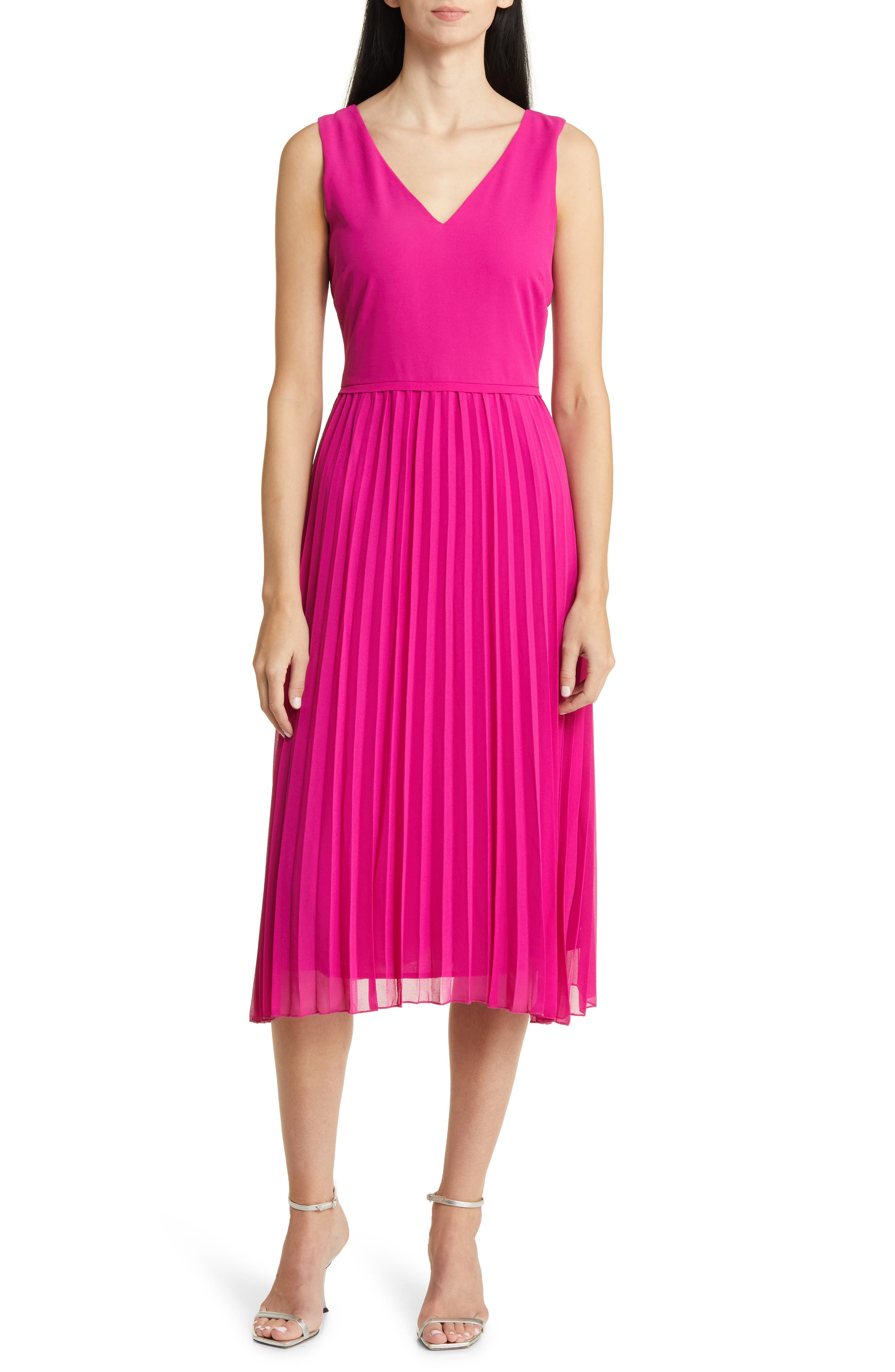 Sam Edelman Pleated Skirt Sleeveless Dress