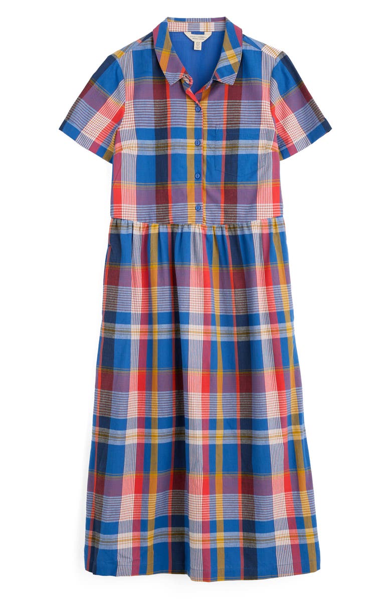 Seasalt Cornwall Fleet Check Organic Cotton Midi Shirtdress, Alternate, color, 
