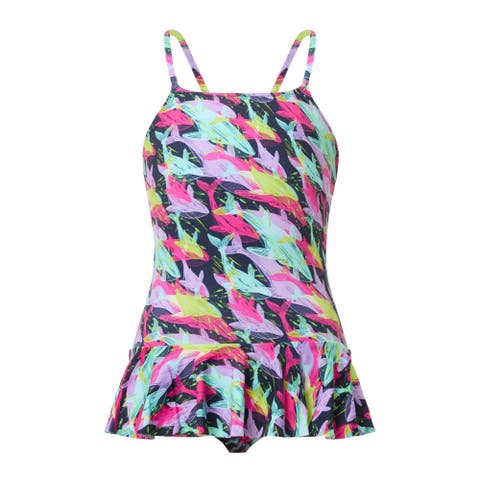 Girls One-piece Swimsuit Whales Offset