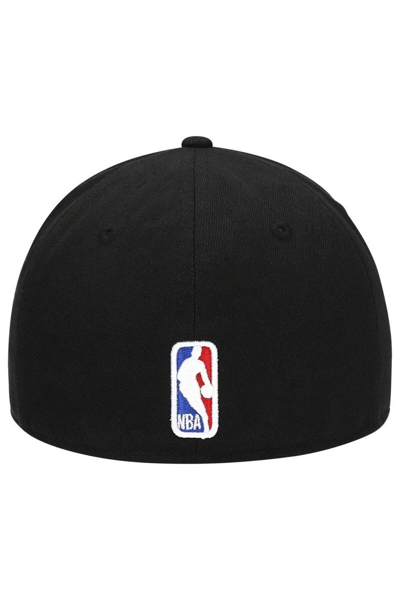 Men's New Era Black LA Clippers Pink Undervisor 59FIFTY Fitted Hat, Alternate, color, Black