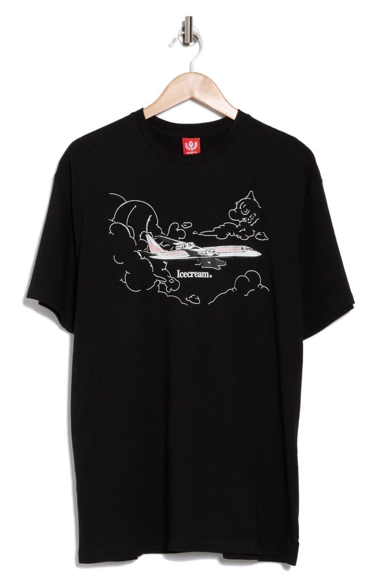 ICECREAM Private Jet Graphic Print T-Shirt, Alternate, color, 