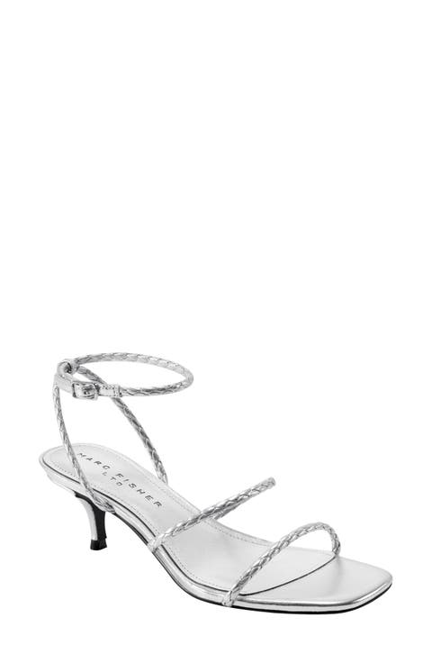 Beylee Ankle Strap Kitten Heel Sandal (Women)