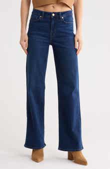 7 For All Mankind Alexa Mid Rise Straight Leg Jeans
