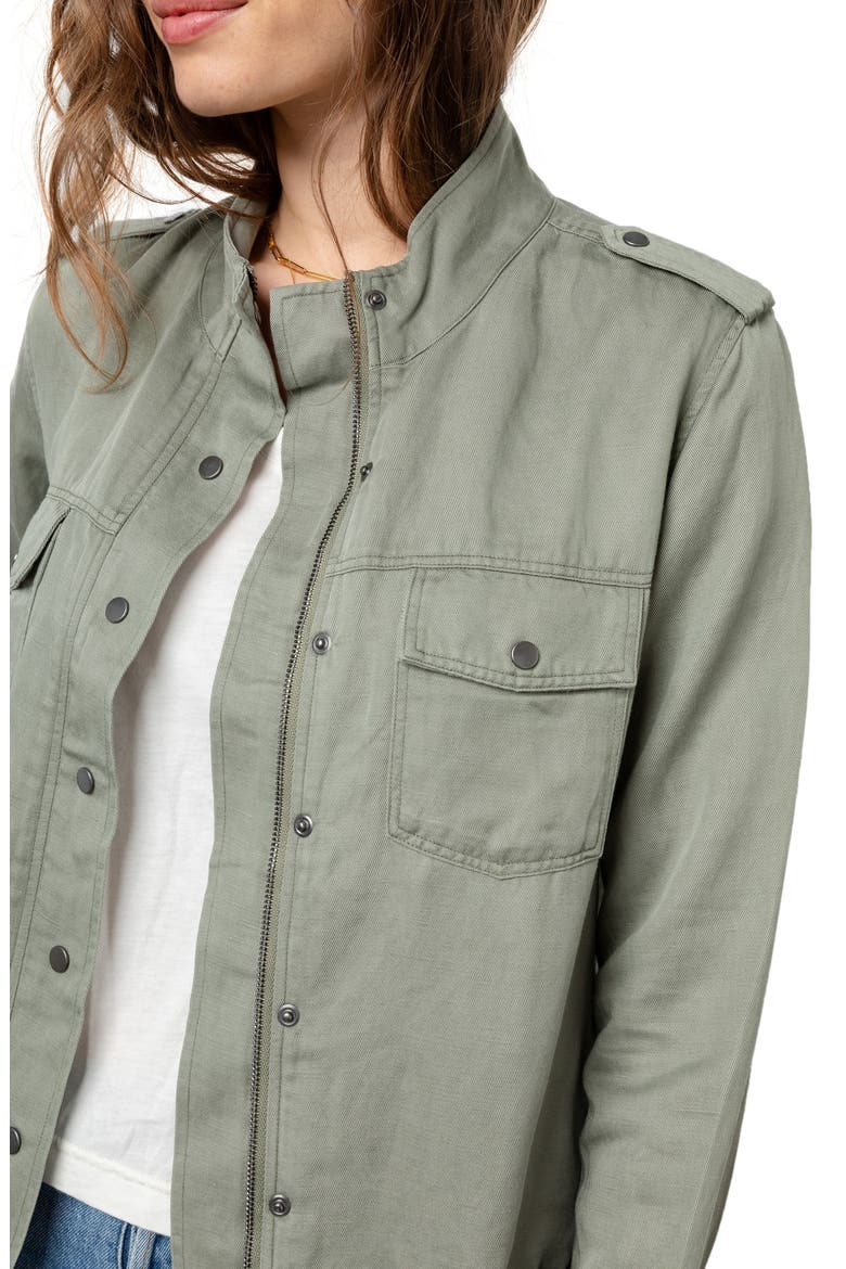 Collins Military Jacket, Alternate, color, SAGE