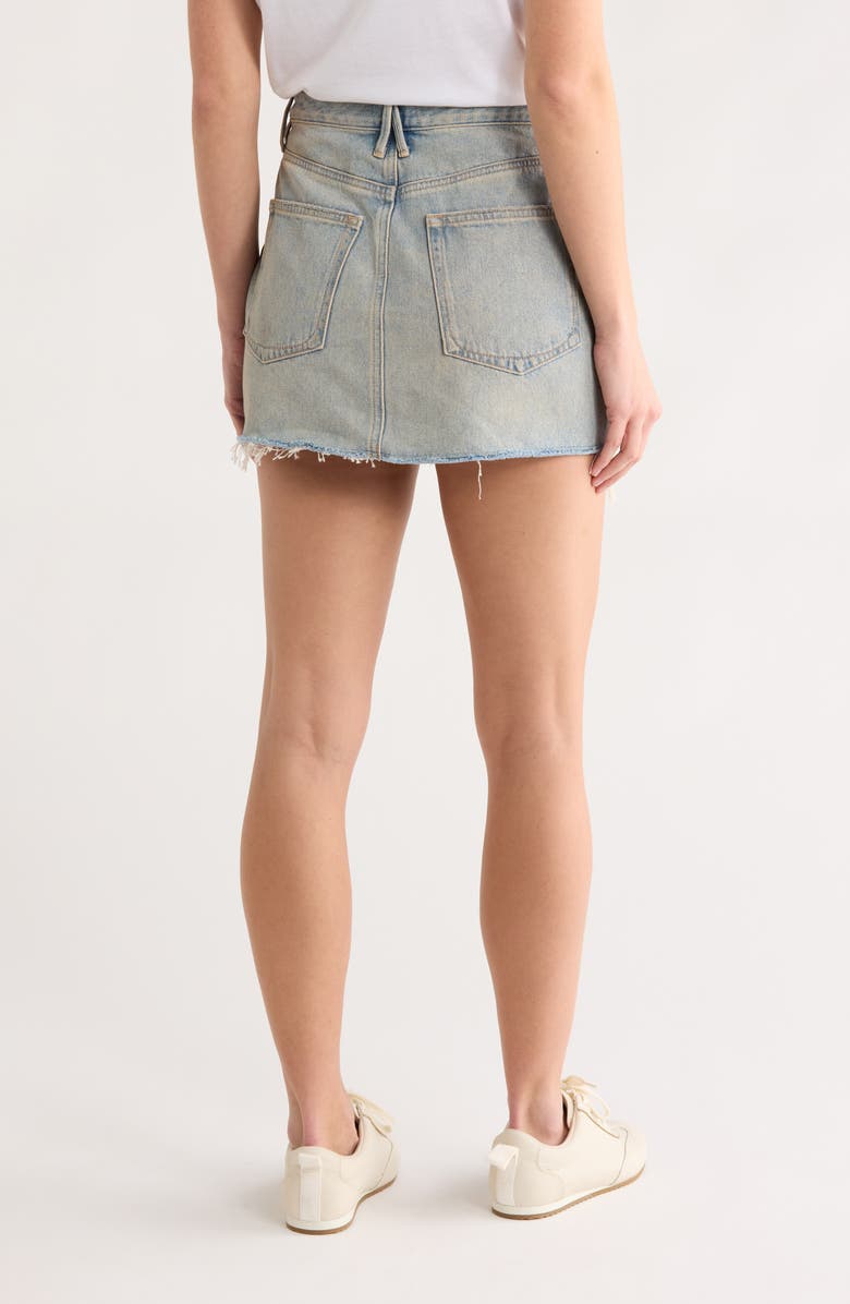 Good American The Khlo Denim Miniskirt, Alternate, color, Indigo1066