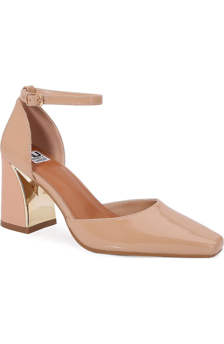 NINETY UNION Megan Square Toe Pump, Main, color, Natural