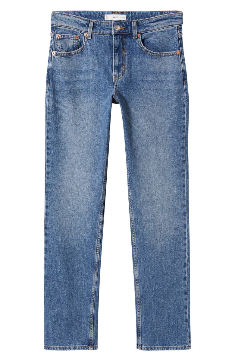 MANGO Stretch Straight Leg Jeans, Alternate, color, 