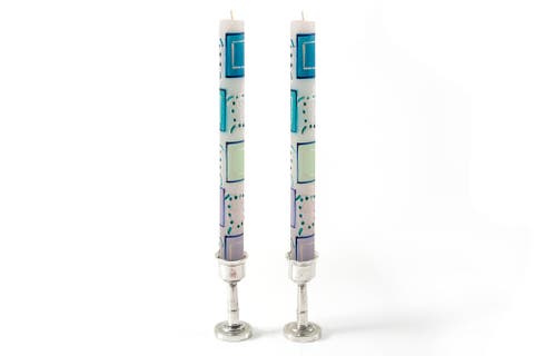 Arniston Beach Painted Taper Candles - Set of 2