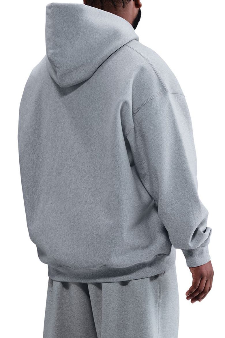 Life Fleece Full Zip Hoodie, Alternate, color, 063 DK GREY HEATHER/LT SMOKE GREY/WHITE