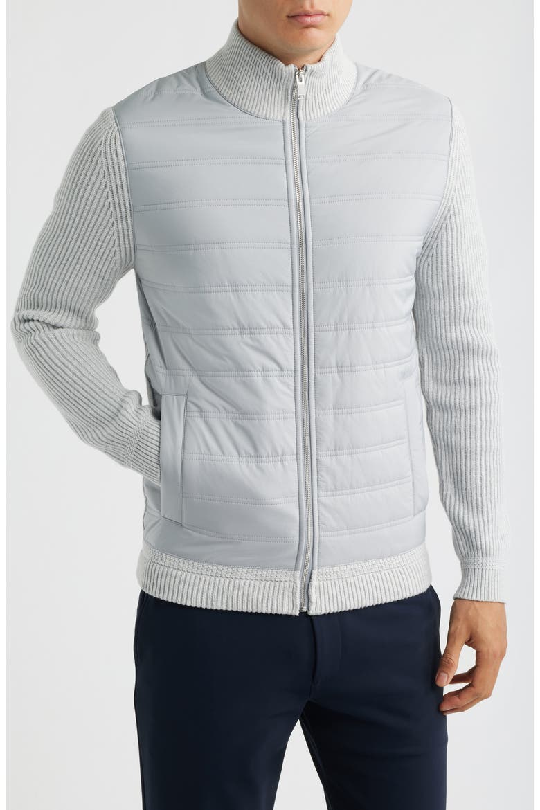 Townsend Bomber Jacket, Alternate, color, SOFT GREY