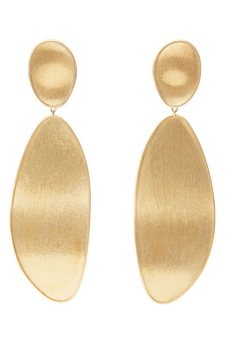 Marco Bicego Lunaria Double Drop Earrings, Main, color, 18K Yellow Gold