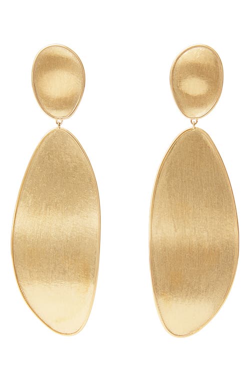 Marco Bicego Lunaria Double Drop Earrings in 18K Yellow Gold 