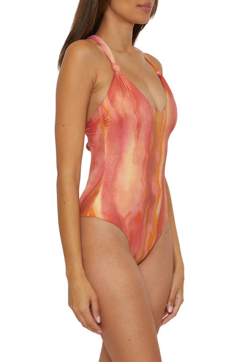 Solar Energy One-Piece Swimsuit, Alternate, color, ORANGE MULTI