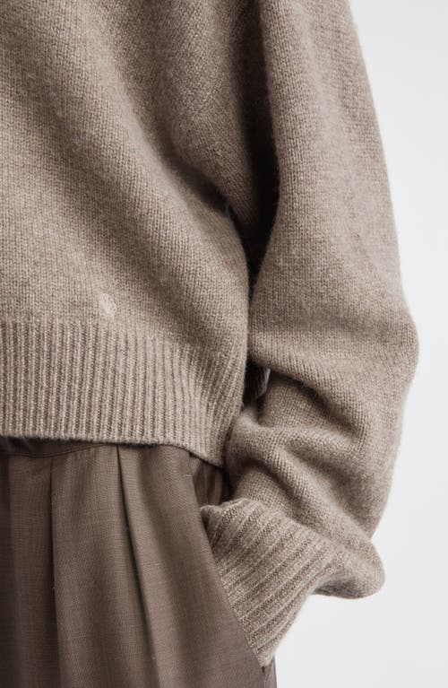 Loulou De Saison Bruzzi Oversize Wool & Cashmere Sweater In Brown