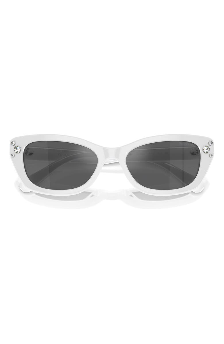 Swarovski 54mm Pillow Sunglasses, Alternate, color, 