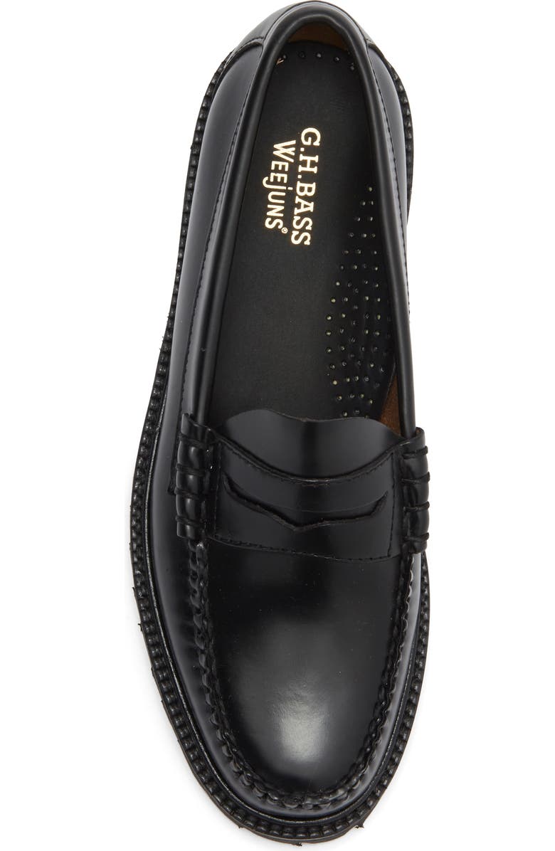 G.H.BASS Layton Leather Penny Loafer, Alternate, color, Black Black