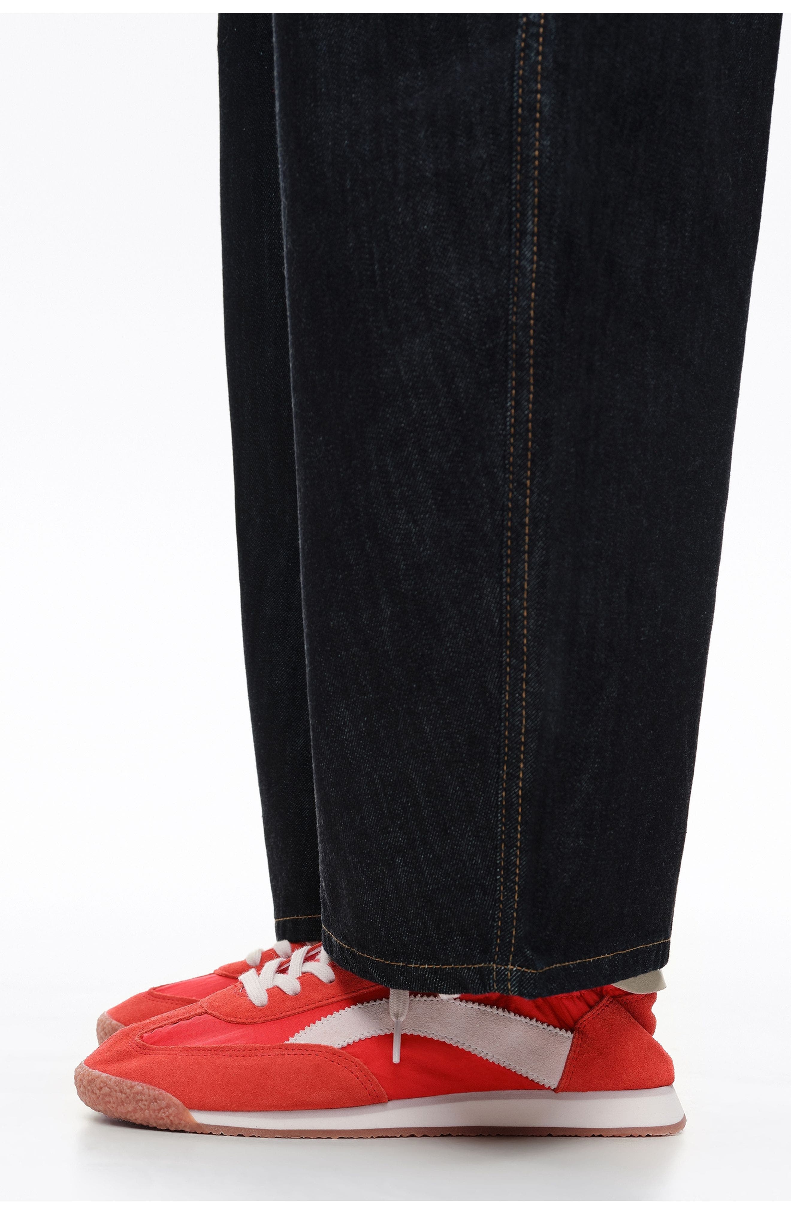 Suede Nylon 13 06 Sneaker, Alternate, color, RED