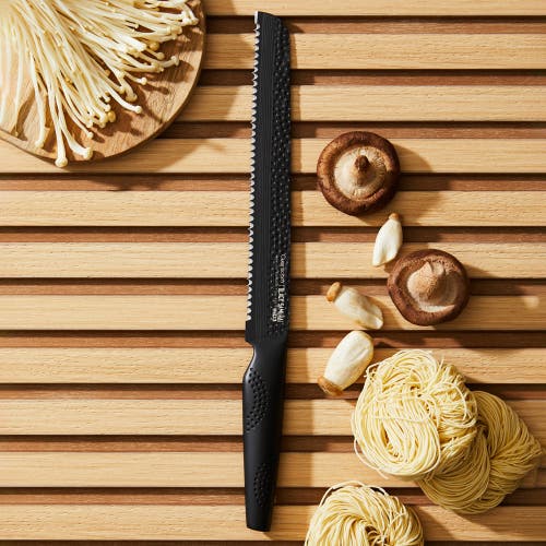 Cuisine::pro Id3 Black Samurai 8.5" Bread Knife In Gray