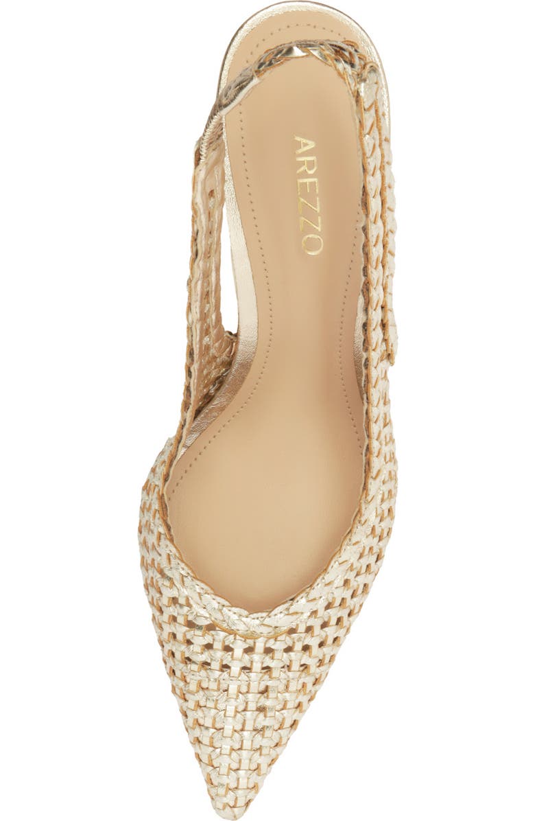 Arezzo Eva Slingback Stiletto Pump, Alternate, color, Platino