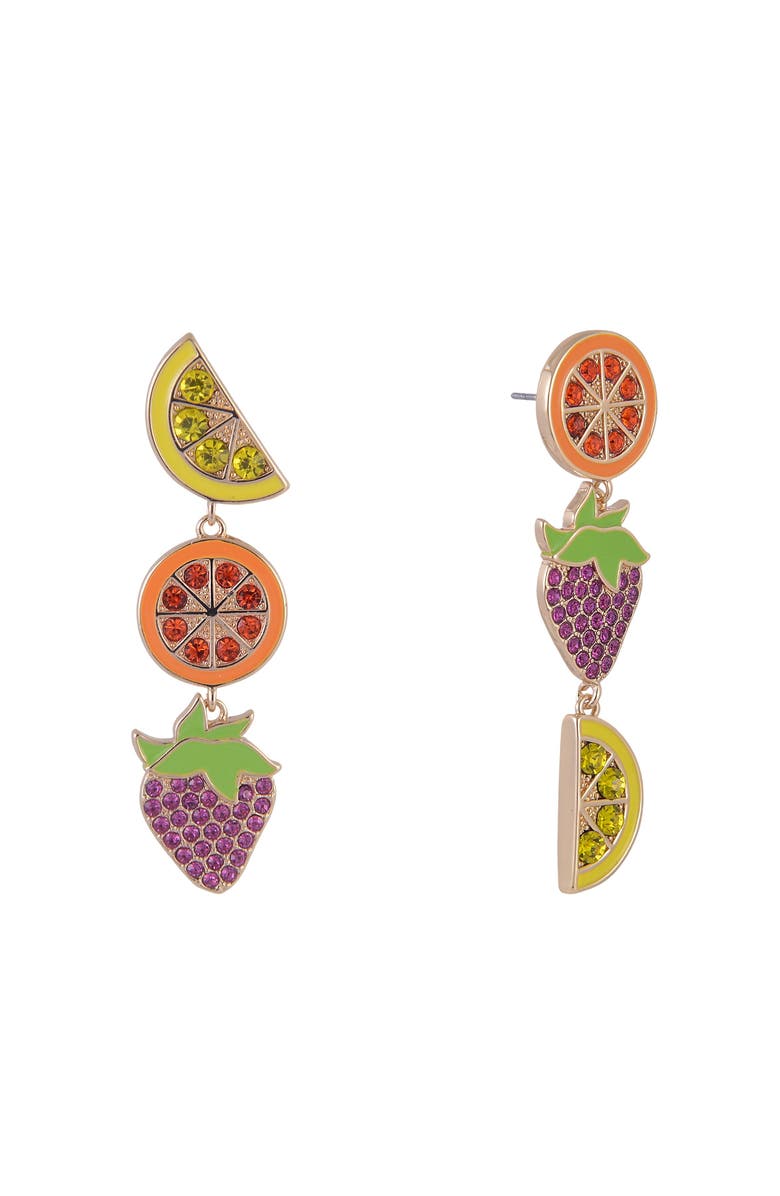 Hallmark Fruit Linear Earrings, Main, color, Multicolored