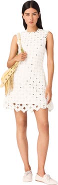maje Mirrored crochet dress