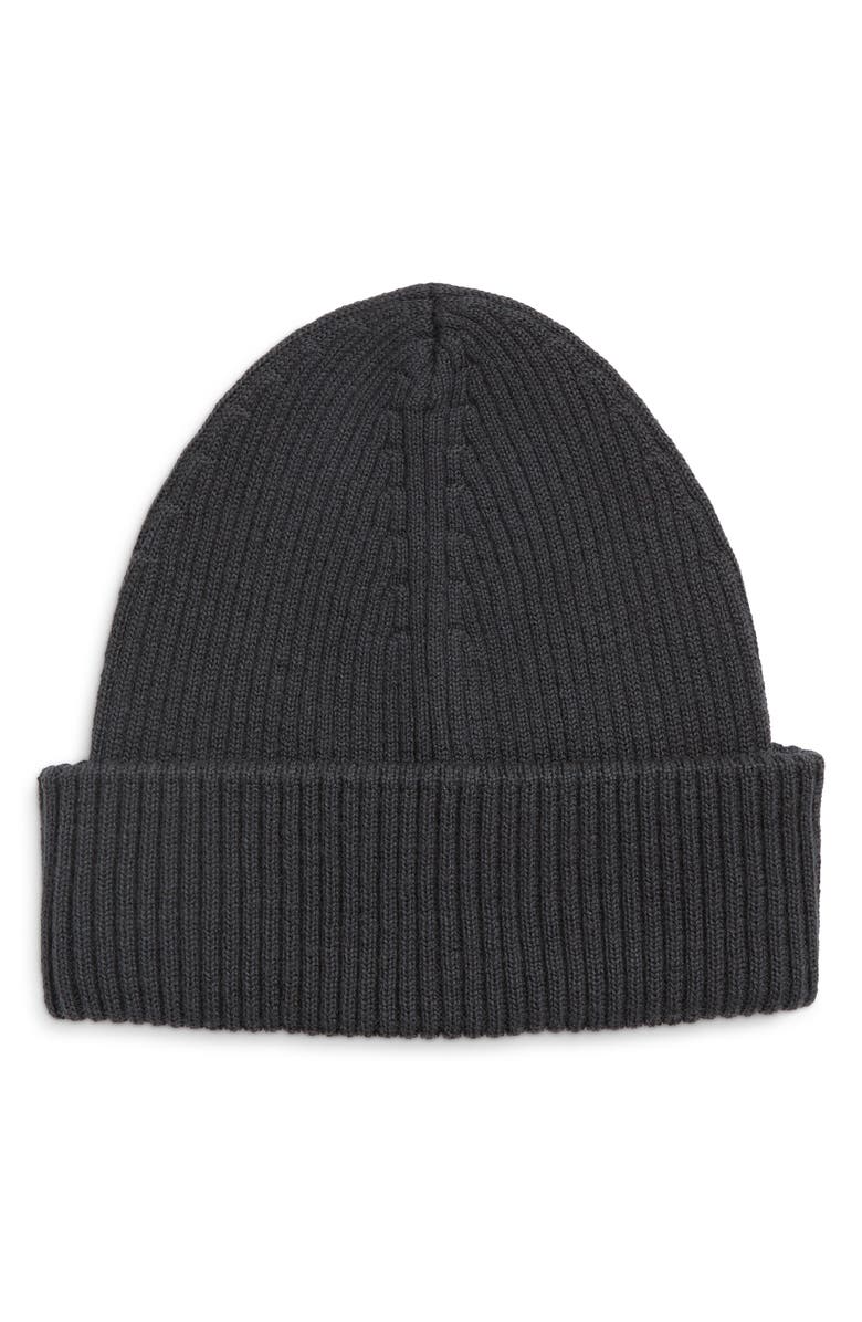 OUR LEGACY Merino Wool Rib Beanie, Main, color, Off Black Rustic Merino