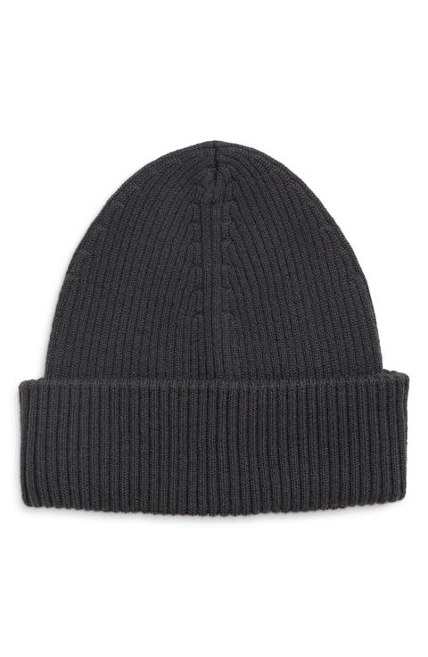 Merino Wool Rib Beanie