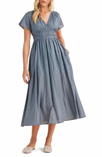 WISHLIST Flutter Sleeve Midi Dress