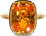 Sterling Forever Elongated Cushion-Cut Cubic Zirconia Cocktail Ring