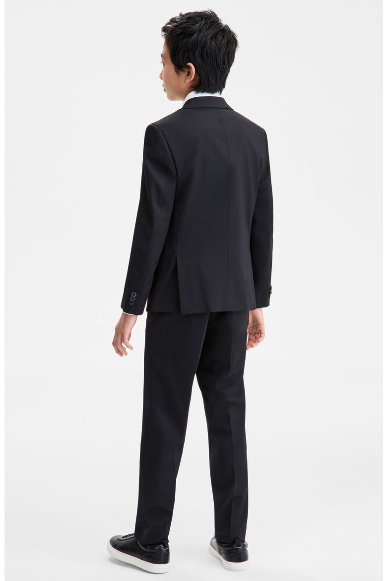 Kids' Solid Wool Blend Four-Piece Suit, Alternate, color, BLACK