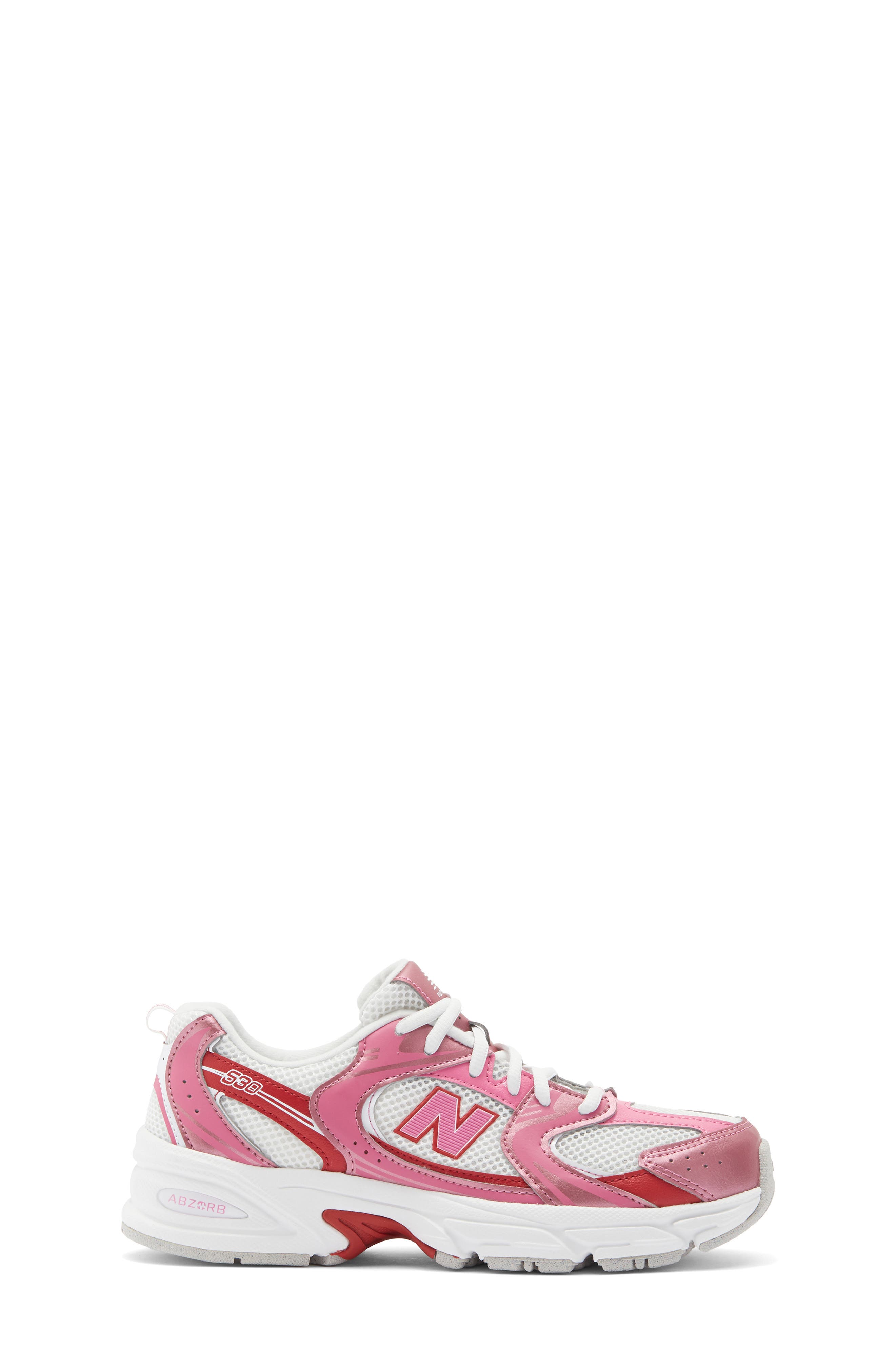 Kids' 530 Sneaker, Alternate, color, PINK SATIN/ SHADOW RED