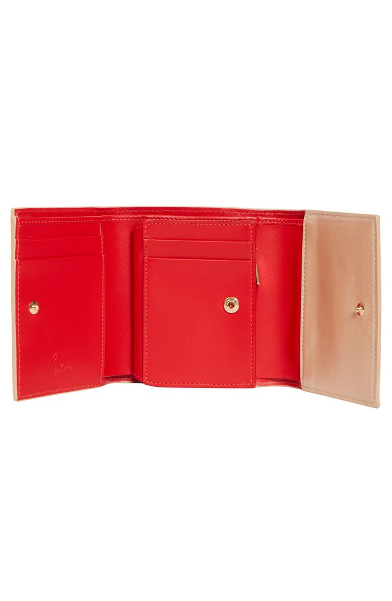 Christian Louboutin Paloma Loubinthesky Leather Wallet, Alternate, color, Leche/ Multi