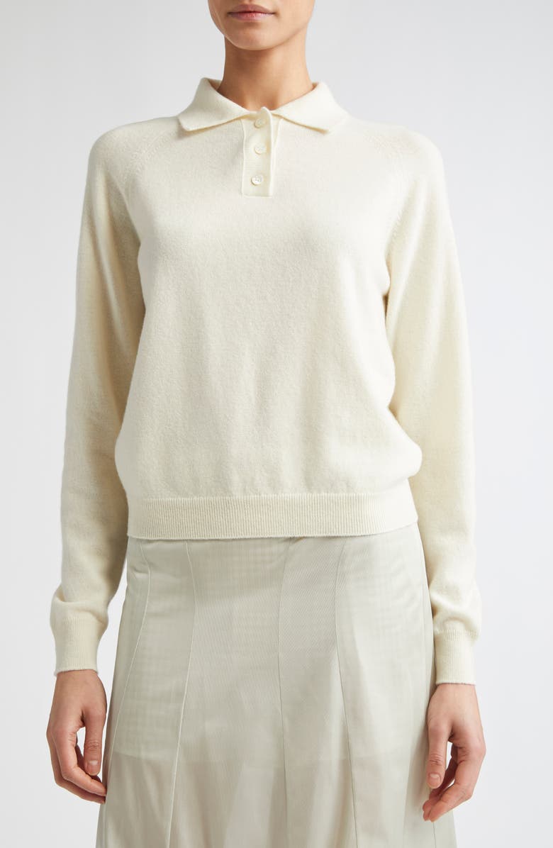 Maison Margiela Virgin Wool Polo Sweater, Alternate, color, 