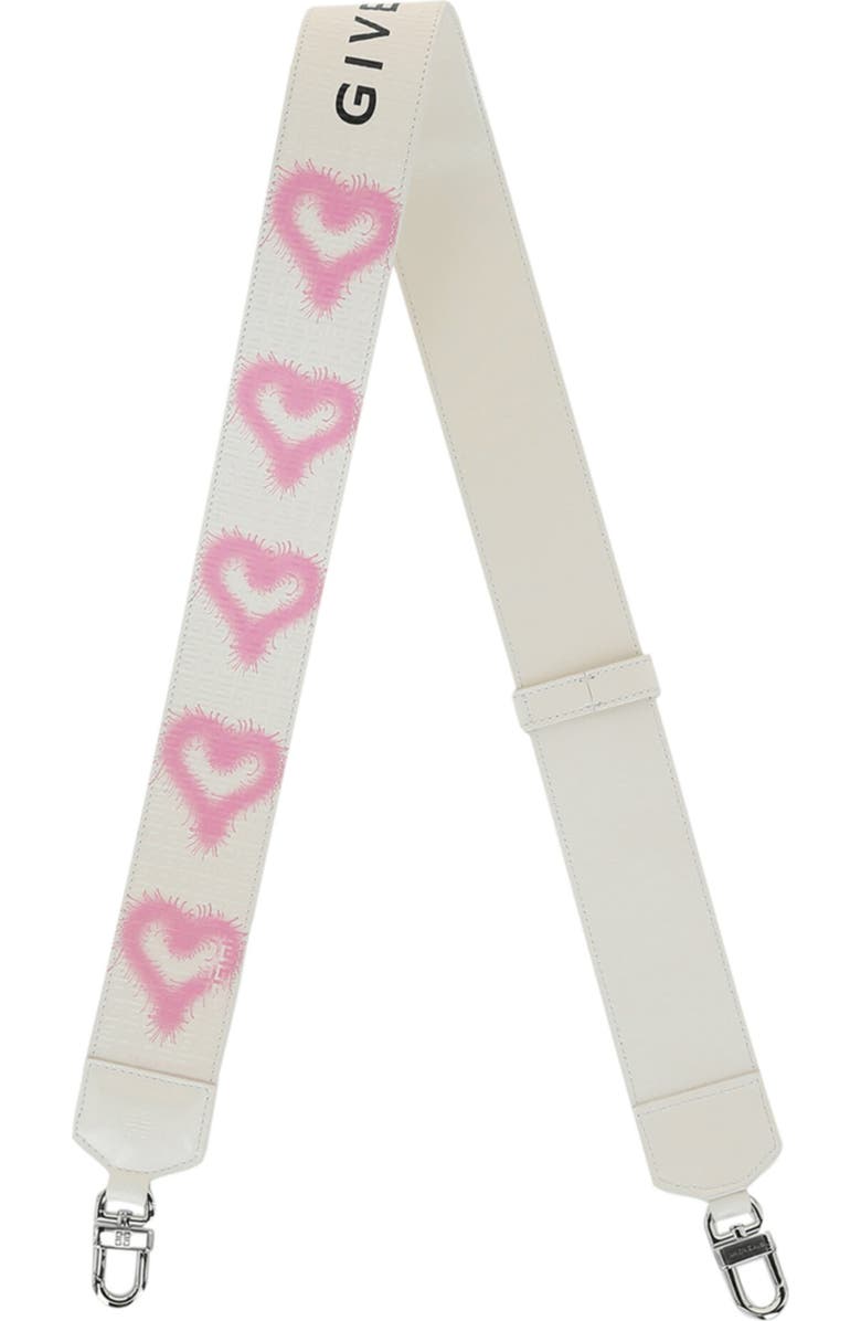 Givenchy Leather Bag Strap, Alternate, color, White Pink