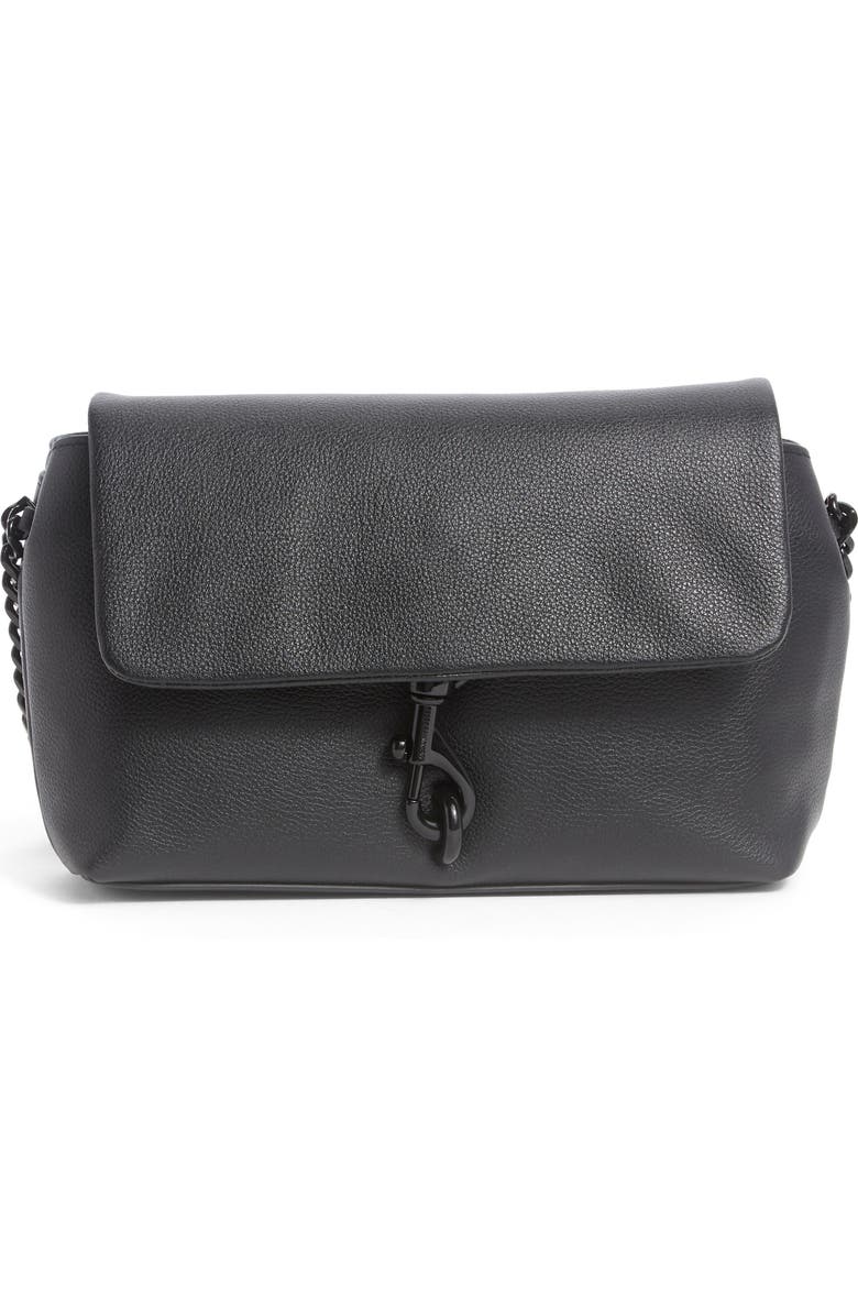 Rebecca Minkoff Leather Flap Convertible Crossbody Bag, Main, color,