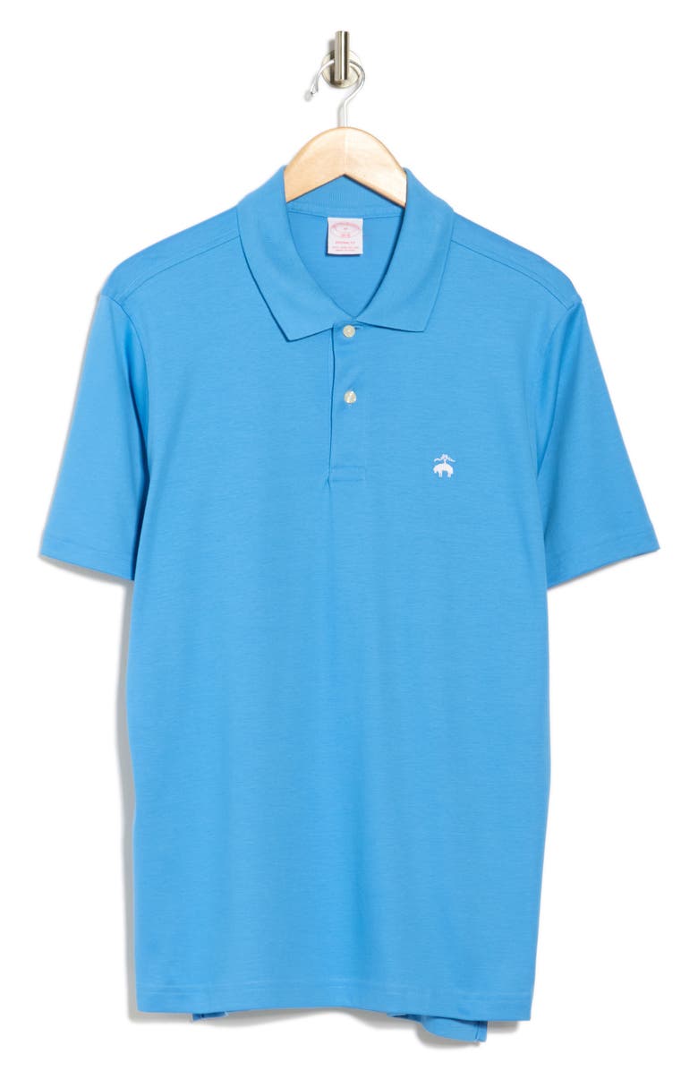 Brooks Brothers Cotton Interlock Knit Polo, Alternate, color, Regatta