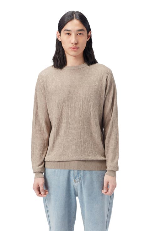 Lightweight Silk Cashmere Textured Sweater