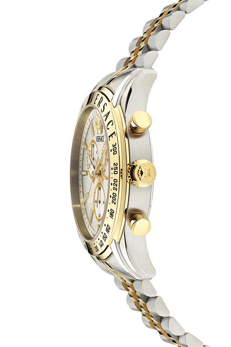 Master Chronograph Two-Tone Bracelet Watch, 44mm, Alternate, color, TWO TONE